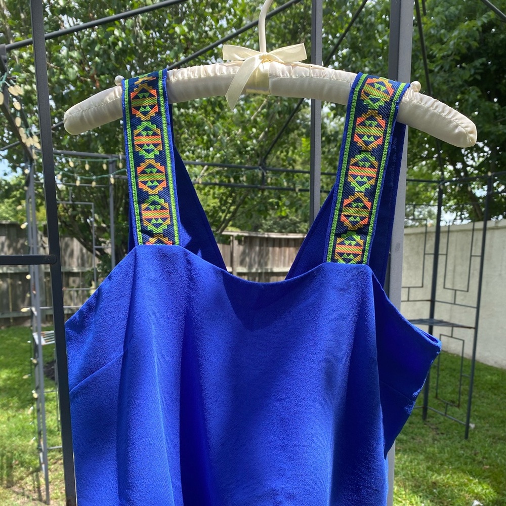royal blue top